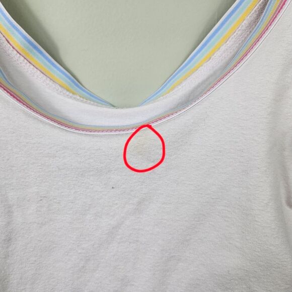 Torrid Foxy Scoop Neck Ribbed Ringer Bodysuit – White M/L - Picture 9 of 9